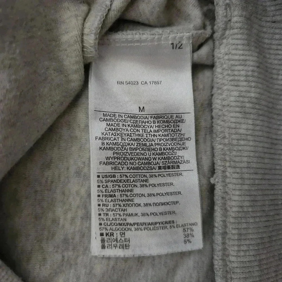 Banana Republic Factory Women Shawl Neck Button Sweater Heather Gray Size M - Picture 7 of 7